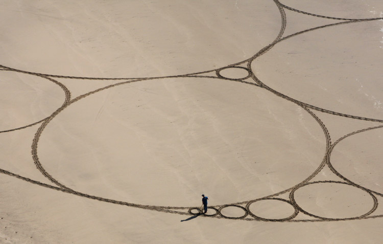 large sand circles