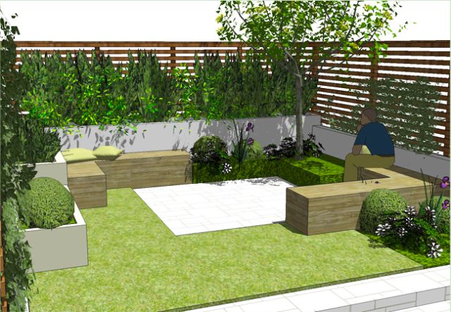 Balham garden courtyard design