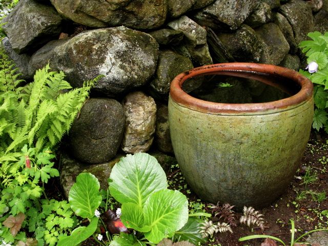 water pot in corner