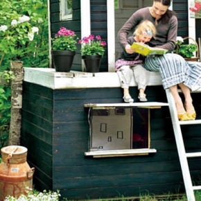 family garden style treehouse
